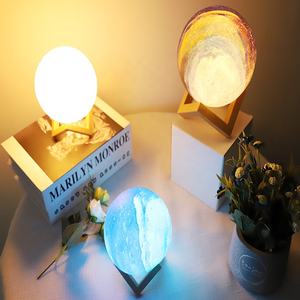 Lampada LED stampata 3D con ricarica USB luce notturna del cielo stellato per bambini stile moderno Ramadan camera <span class=keywords><strong>da</strong></span> letto decorazione - Product Image 2