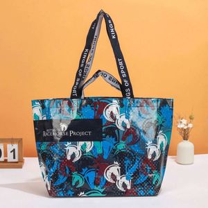Factory Wholesale Custom Logo Cute Cartoon Printed Waterproof Laminated Reusable PP Woven Shopping Tote Bag - Product Image 5