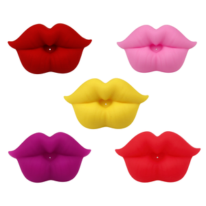 BPA içermeyen bebek emziği 0-12M, dudak şeklinde silikon diş kaşıyıcı-diş çıkarma ağrısını rahatlatır, diş etlerine ve dudaklara nazik, yenidoğanlar için güvenli - Product Image 3