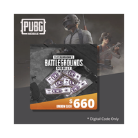 Códigos de Regalo de PUBG Mobile 660 UC (Unknown Cash) para DIY, Ecológicos, con Buen Precio y Gran Stock