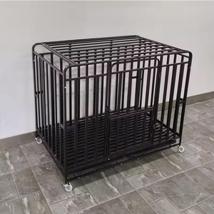 Cage pour animaux de compagnie robuste 6 Tube carré Durable Portable Cage pour chien en métal pliable chien caisse pliante pour animaux de compagnie - Product Image 6