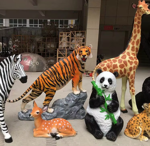 Fabricación de figuras de animales, accesorios de jirafa de animales de tamaño real/escultura de animales de resina de fibra de vidrio para exteriores - Product Image 5