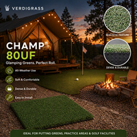 Gazon artificiel pour putting green 15 mm, texture réaliste, doux, dense, durable, ignifuge, imperméable, toutes saisons, installation facile, gazon de golf