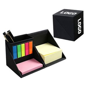 WW1775 Promotion Custom Logo Foldable Cube <b>Sticky</b> <b>Notes</b> With Pen Holder Square Cube Kraft Paper <b>Sticky</b> <b>Note</b> Pad With Pen Box - Product Image 1