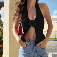 2024 été nouveau femmes à la mode camisole streetwear sexy licou gilet hauts pour femmes sexy hauts
