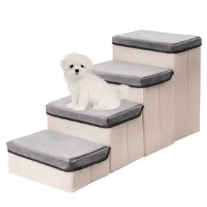 MewooFun Custom Foldable Dog Climbing Ladder Small Pet Dog Stairs Ramp For High Beds