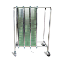 Chariot de rangement pour circuits imprimés ESD en acier inoxydable, réglable et personnalisé