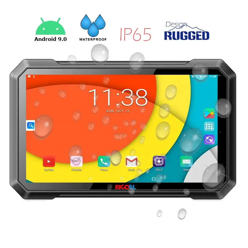 RuiHao Máy Tính Bảng Android 7 Inch 64GB FLASH 4G Mạng Android 9.0 Gồ Ghề Công Nghiệp