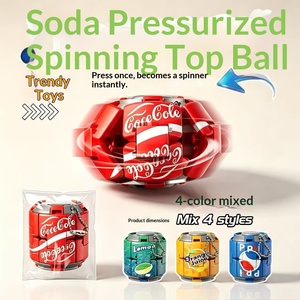Regalos Promocionales Transfronterizos: Fidget Spinner de Plástico Transformable Tipo Cola, Bola Antiestrés de Empujar y Girar - Product Image 5
