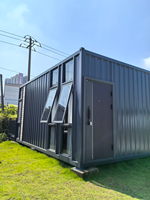 Villa préfabriquée extensible à double aile avec cuisine et salle de bain complètes pour projets de complexes hôteliers à l'étranger