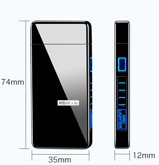Высокая новая мощность импульсная двойная дуга USB зарядка Зажигалка электронная сигарета зажигалка