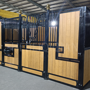 أنظمة كشك الحصان الجاهزة الهيكل الصلب كشك الحصان اللوحة الأمامية انزلاق الباب الحصان مستقرة - Product Image 5