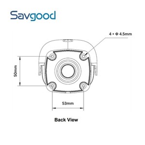 אש לזהות POE 5MP 8mm 256x192 12um תרמית 7mm ראיית לילה <span class=keywords><strong>Ir</strong></span> 30m IP67 טמפרטורת מדידה IP Bullet מצלמה SG-BC025-7T - Product Image 4