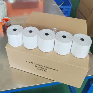 Chinese Supplier Blank till rolls 80mm 80x80 57x40 thermal printer paper rolls