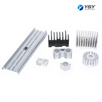 Dissipateur thermique en aluminium extrudé usiné CNC de précision, dissipateur thermique en aluminium anodisé sur mesure pour le refroidissement des appareils industriels