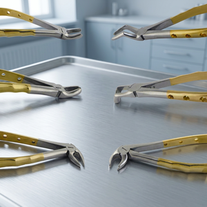Forceps dentaire ergonomique en acier inoxydable pour extraction chirurgicale des premiers molaires supérieurs et inférieurs, des dents de sagesse – Instrument manuel de classe I - Product Image 3