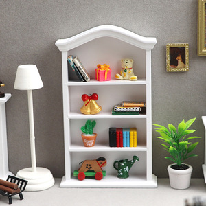 Muebles en Miniatura para Casa de Muñecas a Escala 1:12, Mueble Retro con Tapa Arqueada para <span class=keywords><strong>Libros</strong></span> - Product Image 5