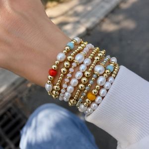 Custom Wholesale Vintage <b>Bracelet</b> 18K Gold Plated Stainless Steel Jewelry <b>Beads</b> <b>Bracelet</b> Women Gift Jewelry - Product Image 4