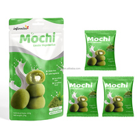 Vente en gros de gâteaux de riz japonais Mochi, desserts délicieux, sandwichs avec crème au chocolat, saveurs de thé, en emballage en sachet, desserts