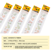 Pièges à moucherons jetables non toxiques collants pour mouches des fruits Piège à colle transparent pour fenêtre transparente Pièges à mouches adhésifs