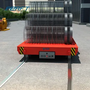 Staalfabriek Op Maat Gemaakt 10 Ton Draadloos Railsysteem Transfer Cart Handling Materialen
