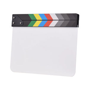 KAMPHO Clap acrylique Action Cut Boards Film Ardoise Film Réalisateur Slate Cut Action Scene Blank <span class=keywords><strong>Clapper</strong></span> Board pour le tournage - Product Image 2