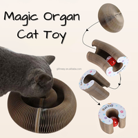 Grattoir pour chat en accordéon Magic Organ avec cloche et balle