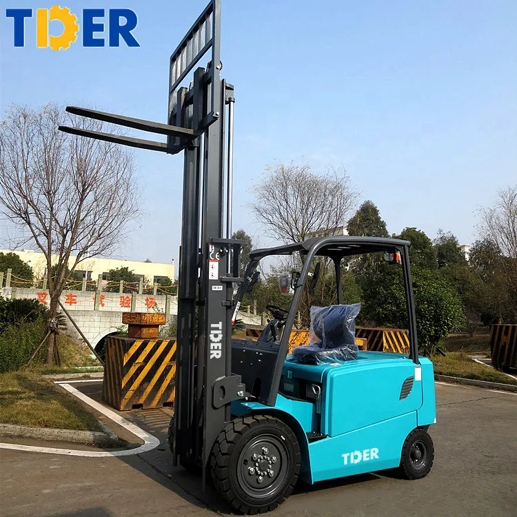 TDER fork lift truck 1.5 ton 2 ton 3 ton 3.5 ton mini electric forklift with 3-6m lifting height