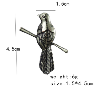 Broche ZRM Fashion Vintage en Bronze en Forme d'Animal, Inspirée du Film et du Jeu de Trônes (Chanson de Glace et de Feu), en Alliage de Zinc, Bijou pour Hommes et Femmes - Product Image 6