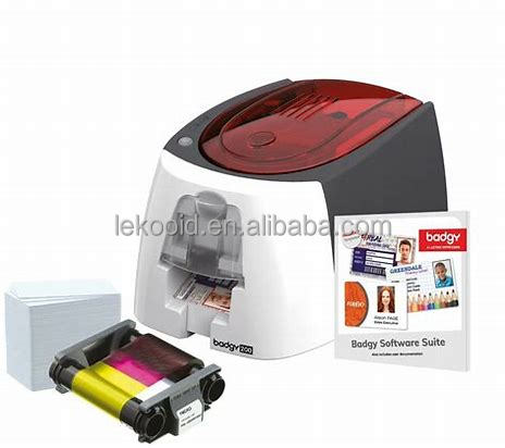 Instant Badge Issuance Solution Evolis Badgy200 Plastic Card Printer