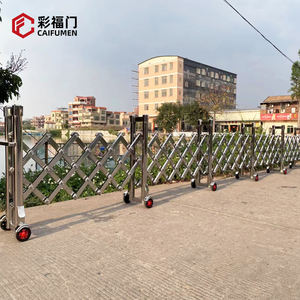 Ultimo stile in acciaio inox fisarmonica blocco stradale pieghevole Guardrail formato personalizzabile centro commerciale manuale in coda cancello di isolamento - Product Image 3