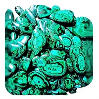 Pierre précieuse naturelle de malachite FAIJAN GEMS de haute qualité, cabochon, pierre semi-précieuse en vrac, formes variées, certifiée par un tiers, personnalisable