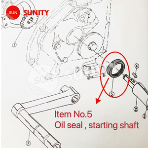 Huile de joint OEM Taiwan Sunity YSM8 104200-76500 pour moteur intérieur marin Diesel Yanmar YSM8 nouvel état - Product Image 1