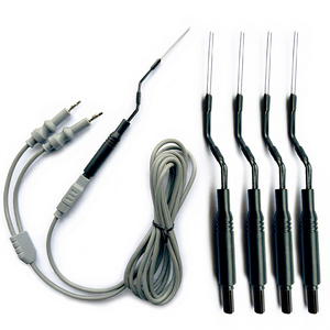 Lot de 5 sondes nasales européennes bi-turbinateuses pour chien, réutilisables, autoclavables, en acier inoxydable, certifiées CE, pour usage vétérinaire - Product Image 1