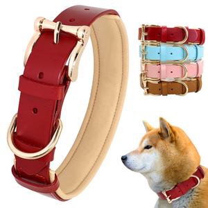 Collar suave y cómodo para mascotas, accesorio acolchado de cuero de lujo, venta al por mayor - Product Image 4