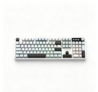 Nouveau clavier de jeu à membrane rétroéclairé RGB filaire USB Type A Jedel 104 touches avec bouton rotatif Plug and Play taille standard