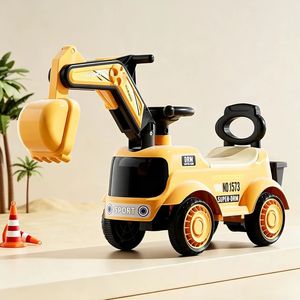 Excavadora Montable para Niños Pequeños, Coche Deslizante con Música, Luces y Brazo Excavador para Niños de 12 a 60 Meses - Product Image 4