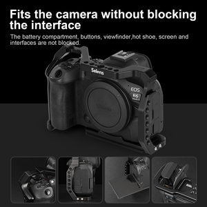 Selens SRC8-R6II-B caméra Cage Kit Support Support Shake réduction stabilisateur Balance Case pour <span class=keywords><strong>Canon</strong></span> EOS R6 Mark II - Product Image 3