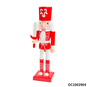 Ornements de Noël faits à la main sculpture sur <span class=keywords><strong>bois</strong></span> soldat <span class=keywords><strong>casse</strong></span>-<span class=keywords><strong>noisette</strong></span> décorations de Noël de luxe figurine jouets - Product Image 4