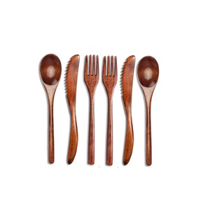 Nouveau design en bois multi-usages de haute qualité cuillère de cuisine décorative en bois ustensiles de cuisine utiliser ensemble de couverts - Product Image 2