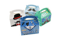 Cajas de Regalo con Temática del Día del Padre, Bolsas de Regalo con Asas, Feliz Día del Padre, Cajas de Papel Reciclables para Dulces, Artículos para Fiestas