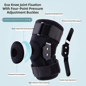 Rodillera Articulada <span class=keywords><strong>con</strong></span> Estabilizadores Laterales, Soporte Ajustable para Rodilla, Estabilizador <span class=keywords><strong>de</strong></span> Rótula para Rotura <span class=keywords><strong>de</strong></span> Menisco, Mangas <span class=keywords><strong>de</strong></span> Recuperación Deportiva - Product Image 6
