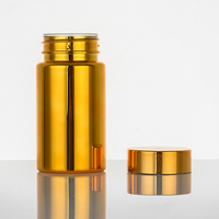 Flacon de pilules en plastique doré de 100ml, conteneur de capsules pharmaceutiques, supplément de soins de santé, bouteille de poudre de Nutrition