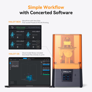 เครื่องพิมพ์เรซิ่น 3 มิติ Crealit HALOT R6 ใช้งานง่าย ความละเอียด 2K สำหรับผู้เริ่มต้น ให้ความสม่ำเสมอของน้ำหนักที่ดี ระบบอัตโนมัติ 90% ขนาด 130.56*82.62*160 มม. - Product Image 5
