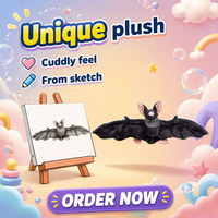 Jouets en peluche d'Halloween, animaux en peluche mignons et effrayants, vampire, monstre diabolique, poupées en peluche douces et moelleuses, fournitures de fête, cadeaux pour enfants