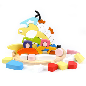 Hot New Products Wooden Bear Block Puzzle Baby Multi Functional Educational Learning Montessori Puzzles Toys for Boys&Girls - Product Image 5