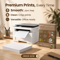 Papel de Copia A4 de Primera Calidad al por Mayor, 75 g/m², Blanco, Suave, de Alta Calidad