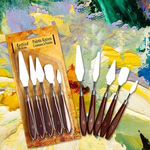 Ensemble de couteaux de peinture pour artistes – Couteaux à palette en acier inoxydable, outils de mélange et de raclage – pour huile, acrylique, gouache, aquarelle, etc. - Product Image 2
