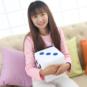 Jouet en peluche moelleux Dice Hug Pillow pour décoration intérieure Fournitures de fête intérieure de voiture-Accessoires de jeu en tissu de coton ODM personnalisables - Product Image 5