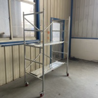 Échafaudage de plate-forme d'escalier mobile en métal pliable polyvalent de chantier de construction de sécurité de conception européenne